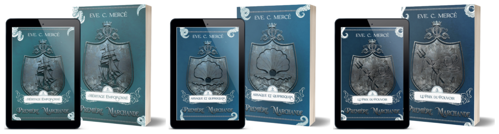 couverture première marchande Eve C. Mercé